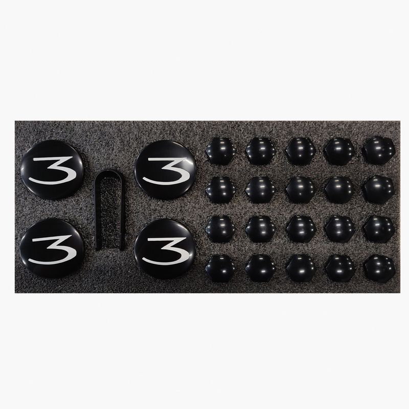 Aero Wheel Cap Kit Tesla Model 3 og Y